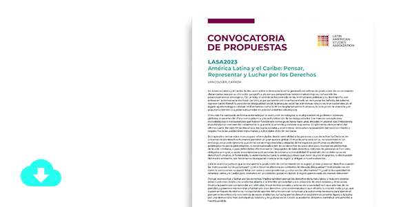 LASA2023 Convocatoria de Propuestas